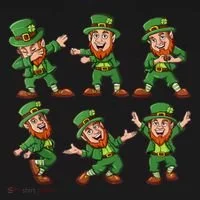 Dancing Leprechaun Dab Women's Long Sleeve Shirt thumb 2