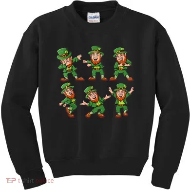 Dancing Leprechaun Dab Kids Sweatshirt