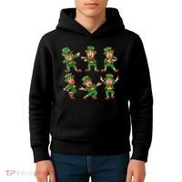 Dancing Leprechaun Dab Kids Hoodie thumb 4