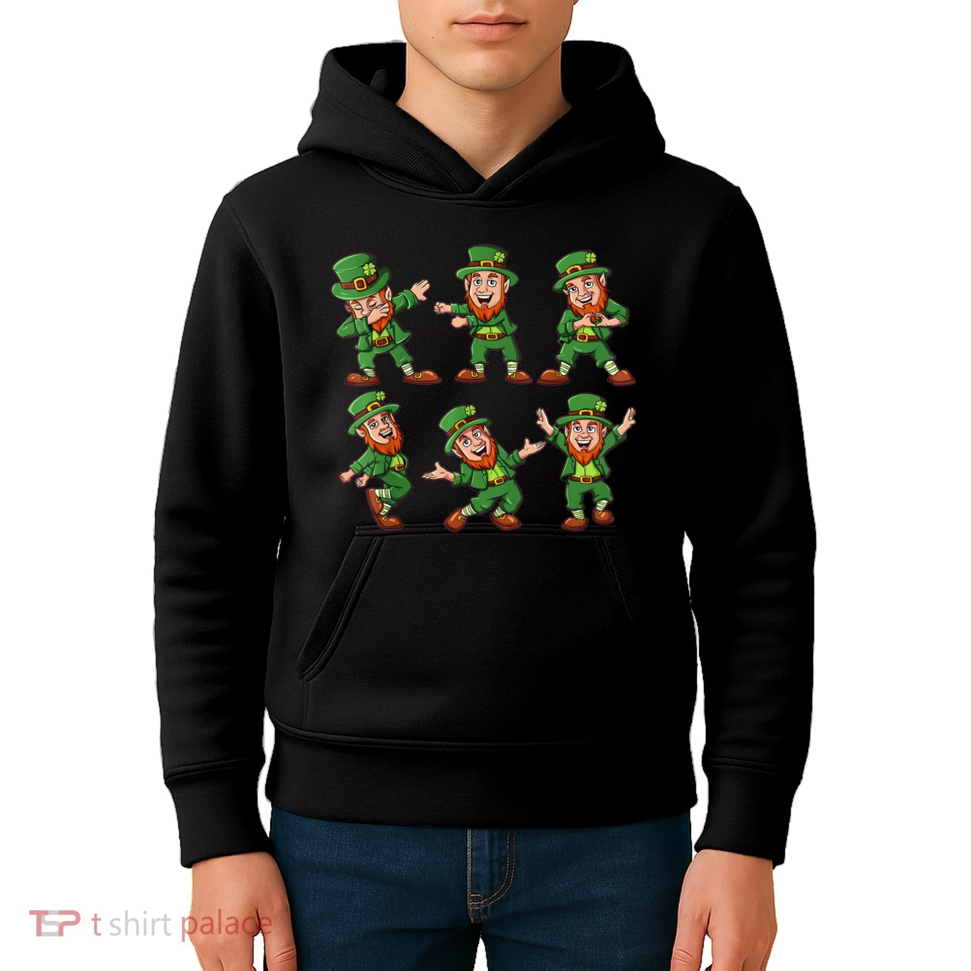 Dancing Leprechaun Dab Kids Hoodie