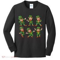 Dancing Leprechaun Dab Kids Long Sleeve Shirt thumb 0