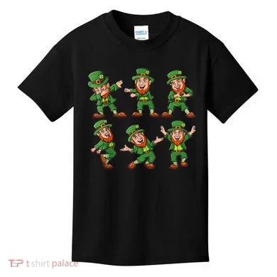Dancing Leprechaun Dab Kids T-Shirt