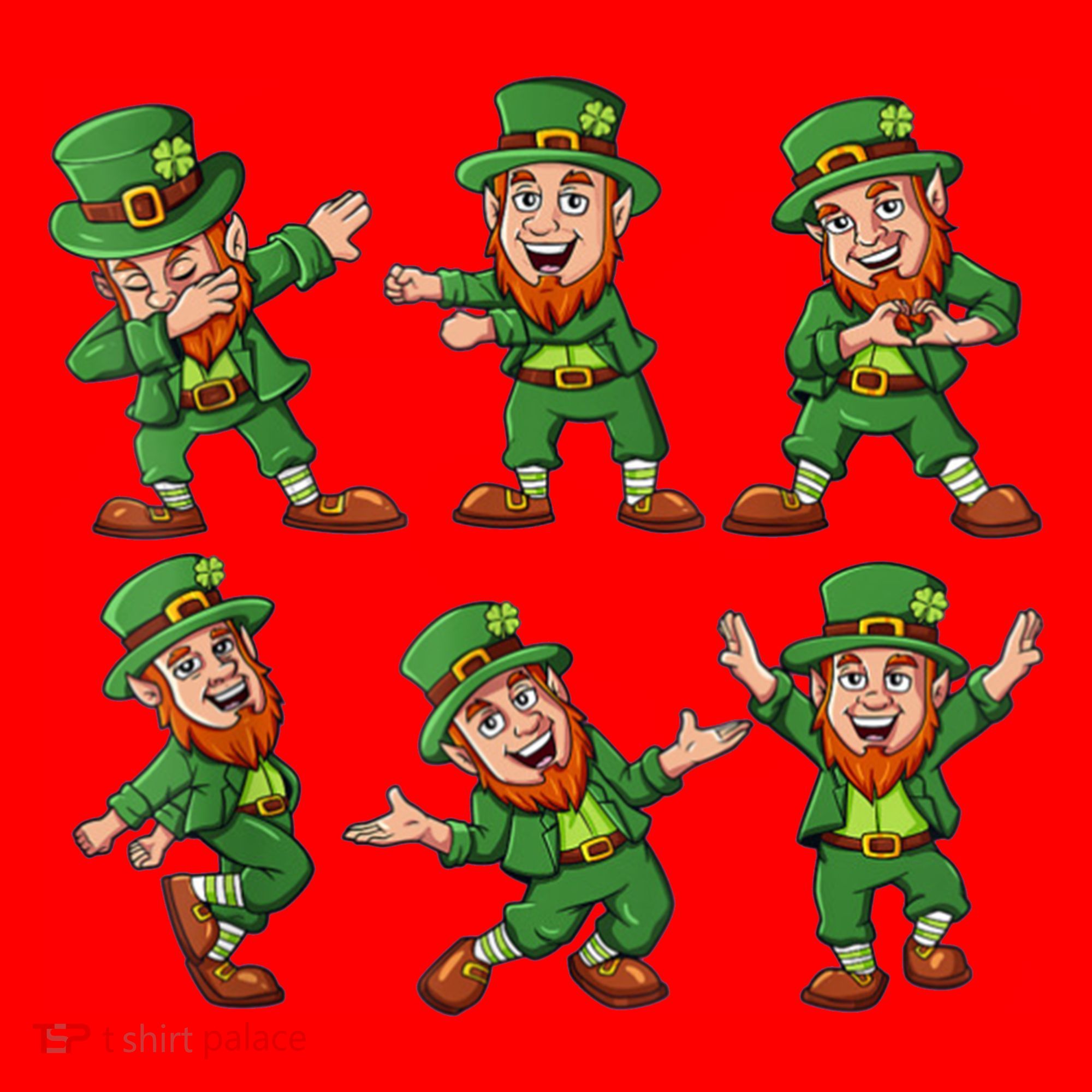 Dancing Leprechaun Dab Santa Hat