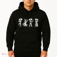 Dancing Mexican Skeletons Playing Music Hoodie thumb 2