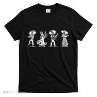 Dancing Mexican Skeletons Playing Music T-Shirt thumb 0