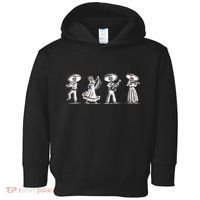Dancing Mexican Skeletons Playing Music Toddler Hoodie thumb 0