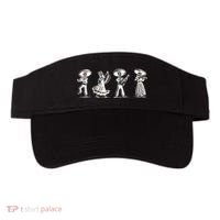 Dancing Mexican Skeletons Playing Music Visor thumb 0