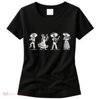 Dancing Mexican Skeletons Playing Music Women's T-Shirt thumb 0