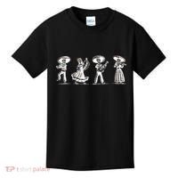 Dancing Mexican Skeletons Playing Music Kids T-Shirt thumb 0