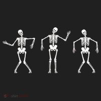 Dancing Skeletons Cute Halloween Women's Sweatshirt thumb 2