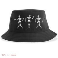 Dancing Skeletons Cute Halloween Sustainable Bucket Hat thumb 0