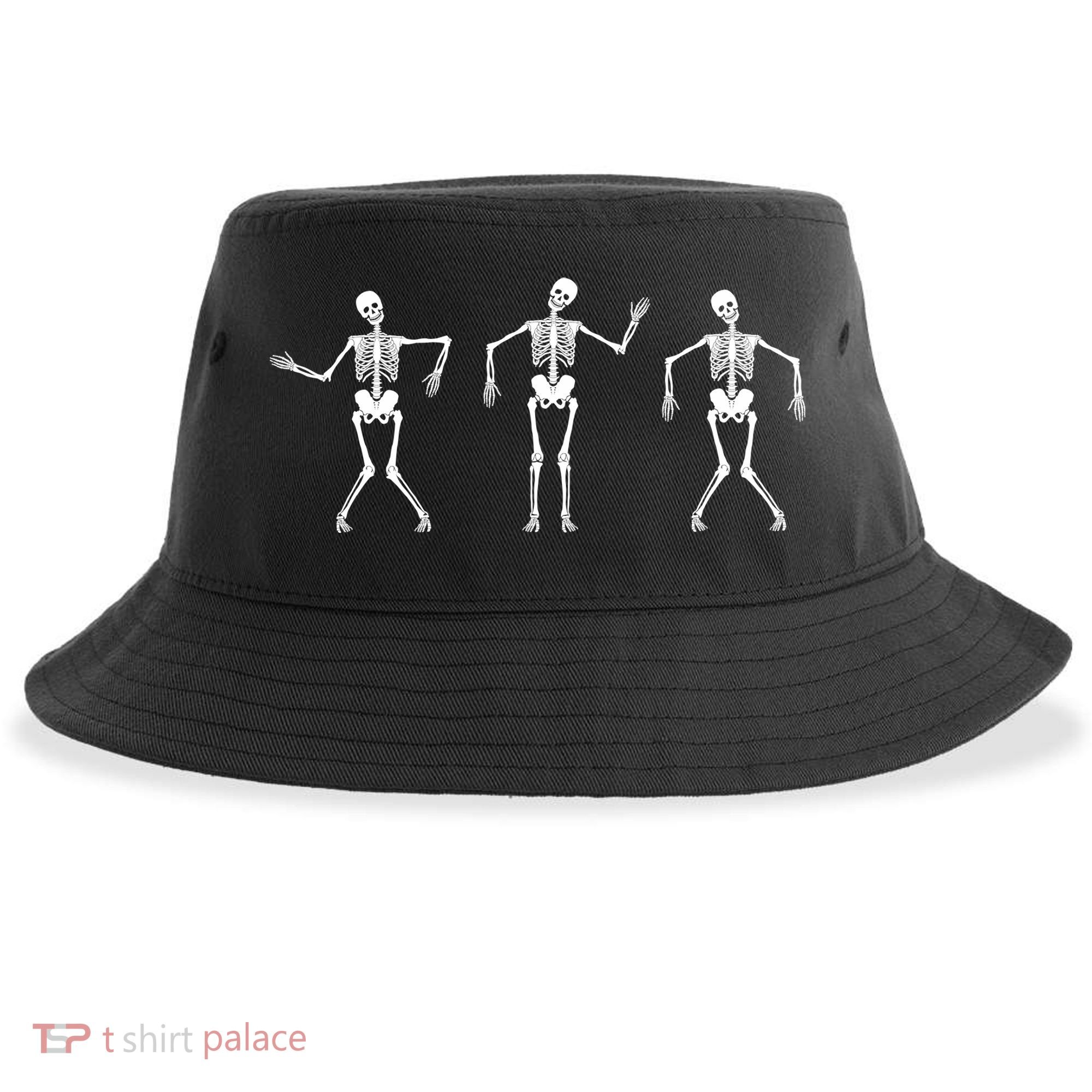 Dancing Skeletons Cute Halloween Sustainable Bucket Hat