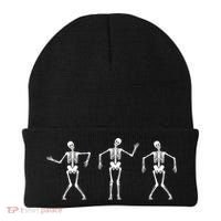 Dancing Skeletons Cute Halloween Beanie thumb 0