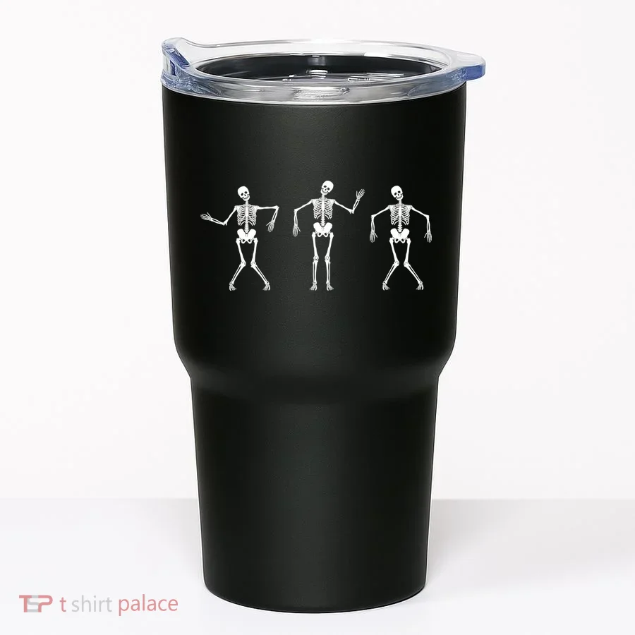 Dancing Skeletons Cute Halloween Tumbler