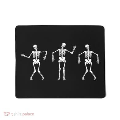 Dancing Skeletons Cute Halloween Mousepad