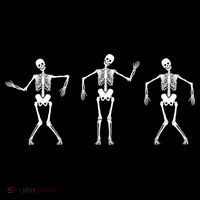 Dancing Skeletons Cute Halloween Ornament thumb 1