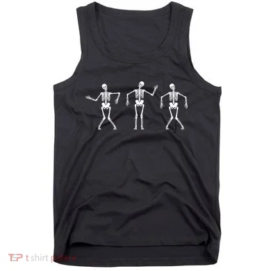 Dancing Skeletons Cute Halloween Tank Top