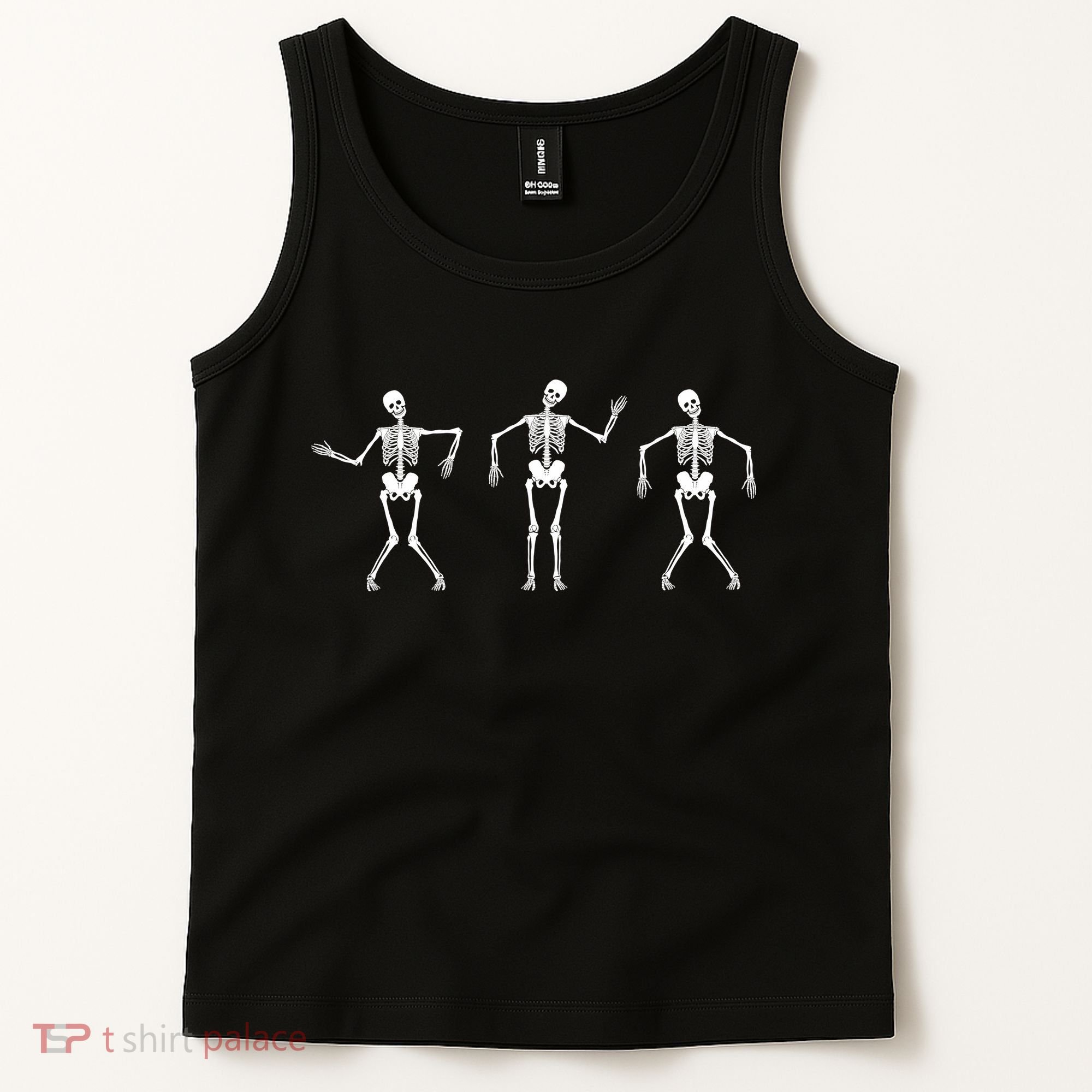 Dancing Skeletons Cute Halloween Tank Top