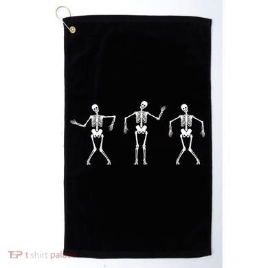 Dancing Skeletons Cute Halloween Golf Towel