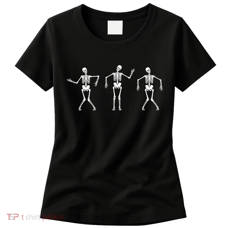 Dancing Skeletons Cute Halloween Women's T-Shirt