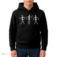 Dancing Skeletons Cute Halloween Kids Hoodie thumb 4