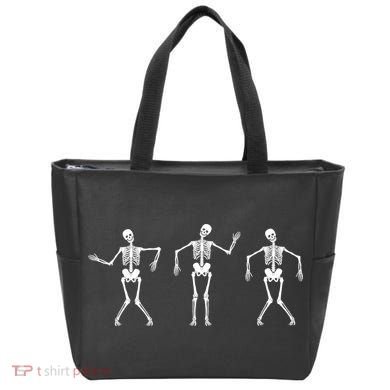 Dancing Skeletons Cute Halloween Tote Bag