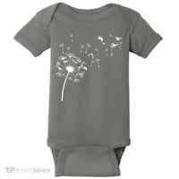 Dandelion Birds Baby Bodysuit thumb 0