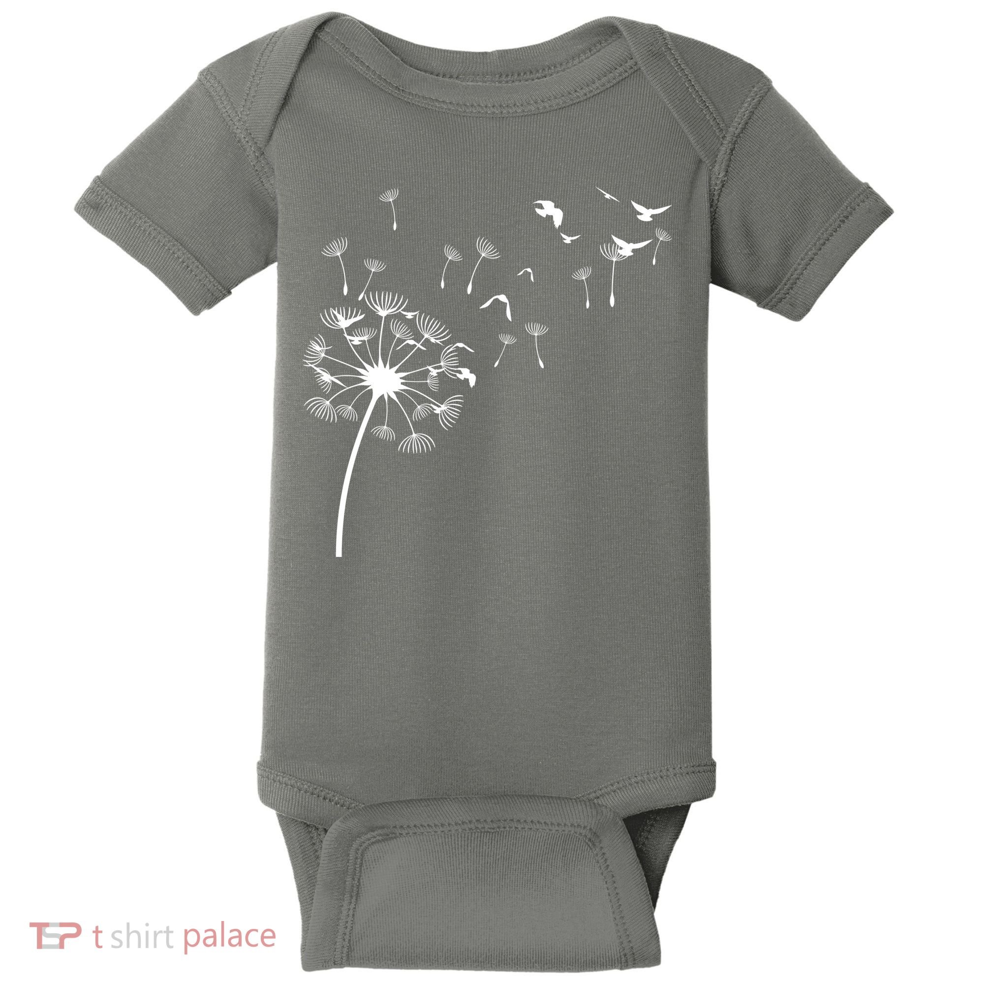 Dandelion Birds Baby Bodysuit