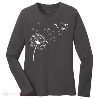 Dandelion Birds Women's Long Sleeve Shirt