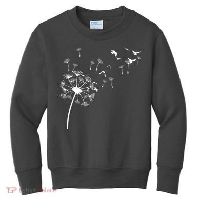 Dandelion Birds Kids Sweatshirt