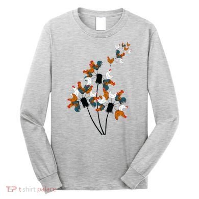 Dandelion Chicken Long Sleeve Shirt