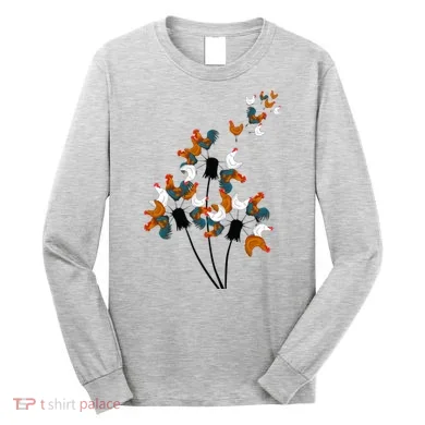 Dandelion Chicken Long Sleeve Shirt