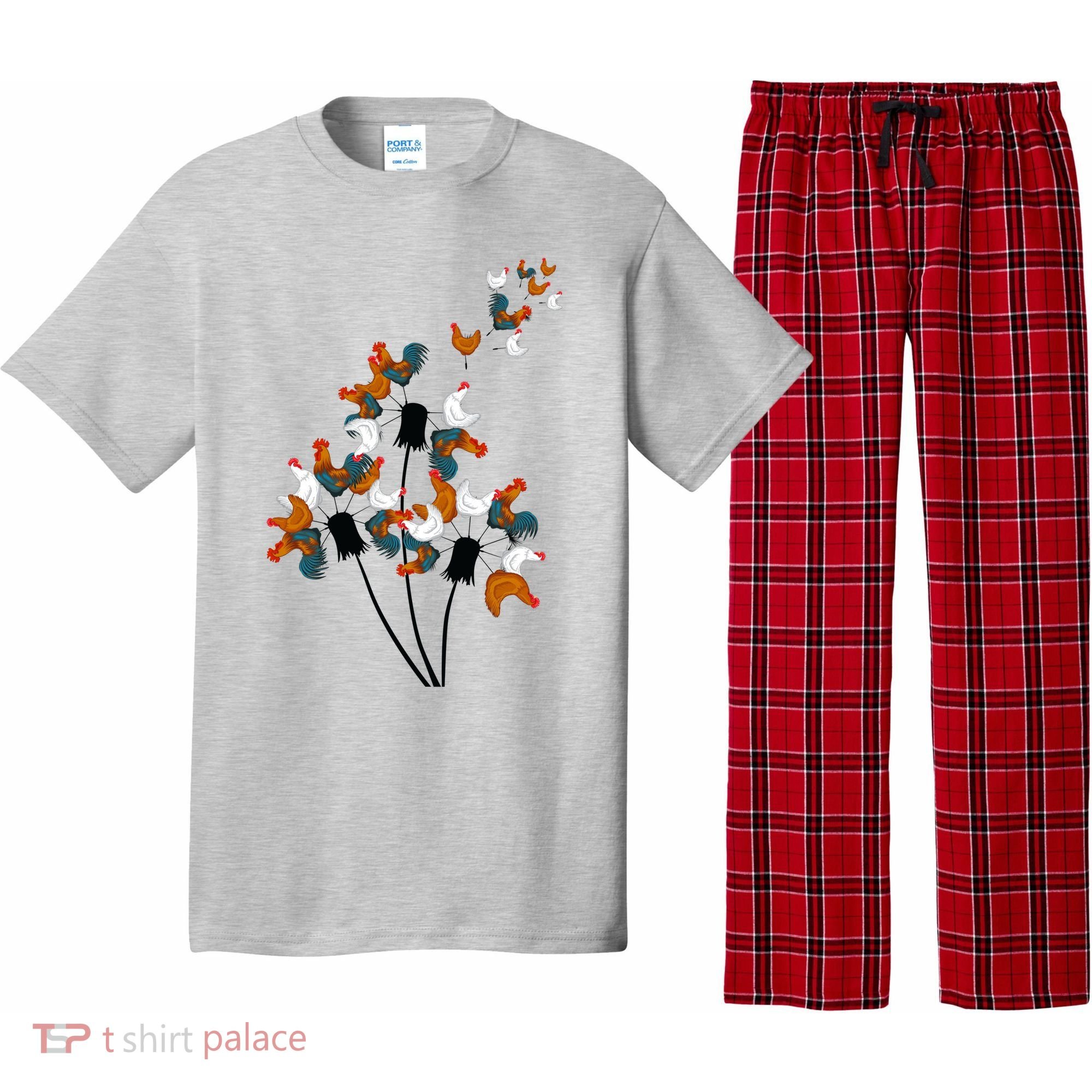 Dandelion Chicken Pajama Set