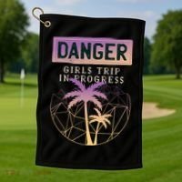 Danger Girls Trip In Progress Golf Towel thumb 1