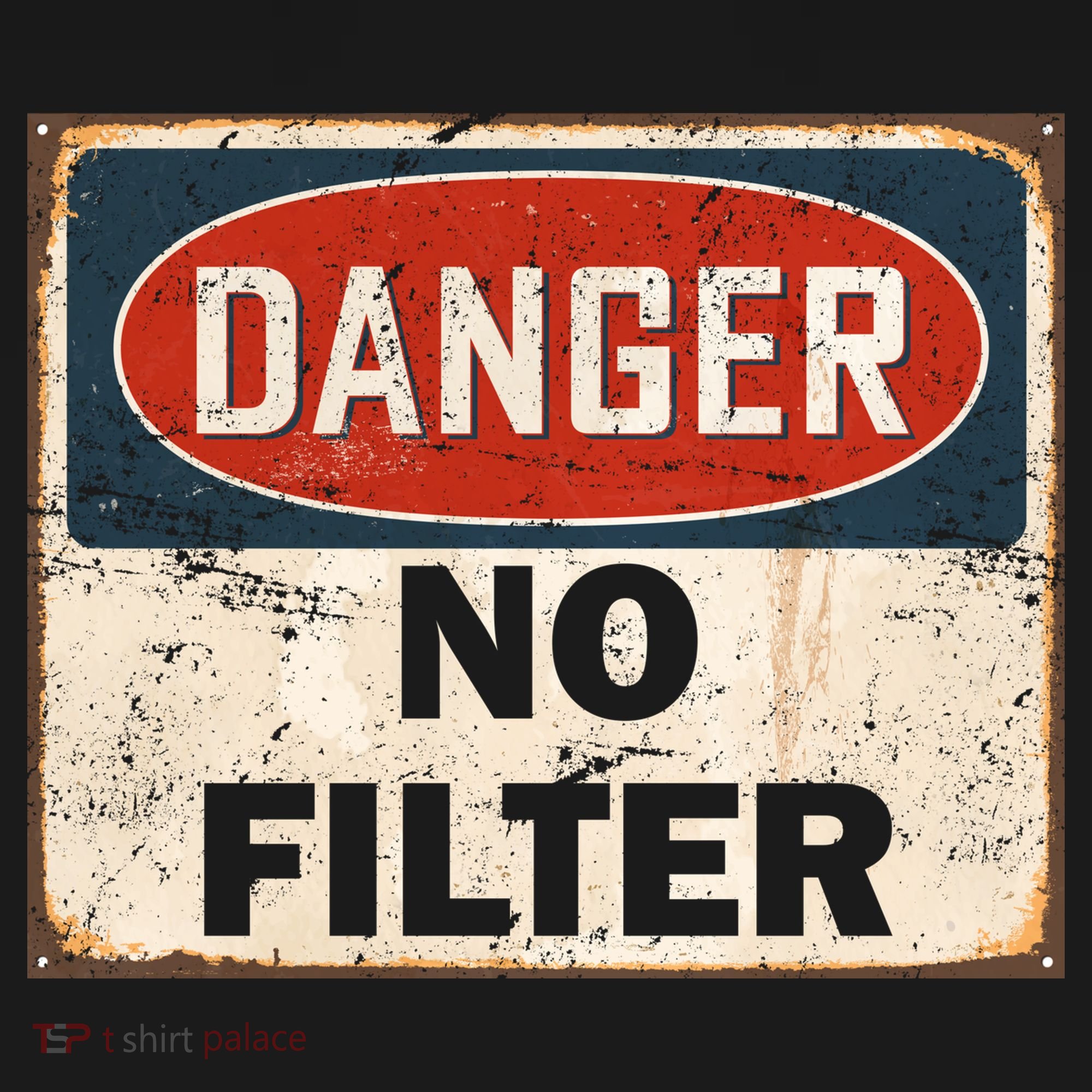 Danger No Filter Warning  Kids Long Sleeve Shirt