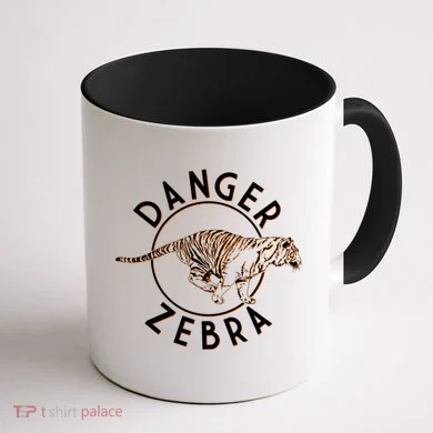 Danger Zebra Coffee Mug back