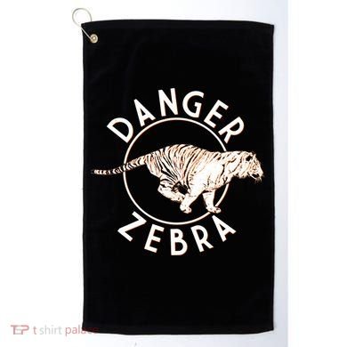 Danger Zebra Golf Towel