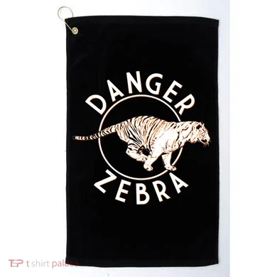 Danger Zebra Golf Towel