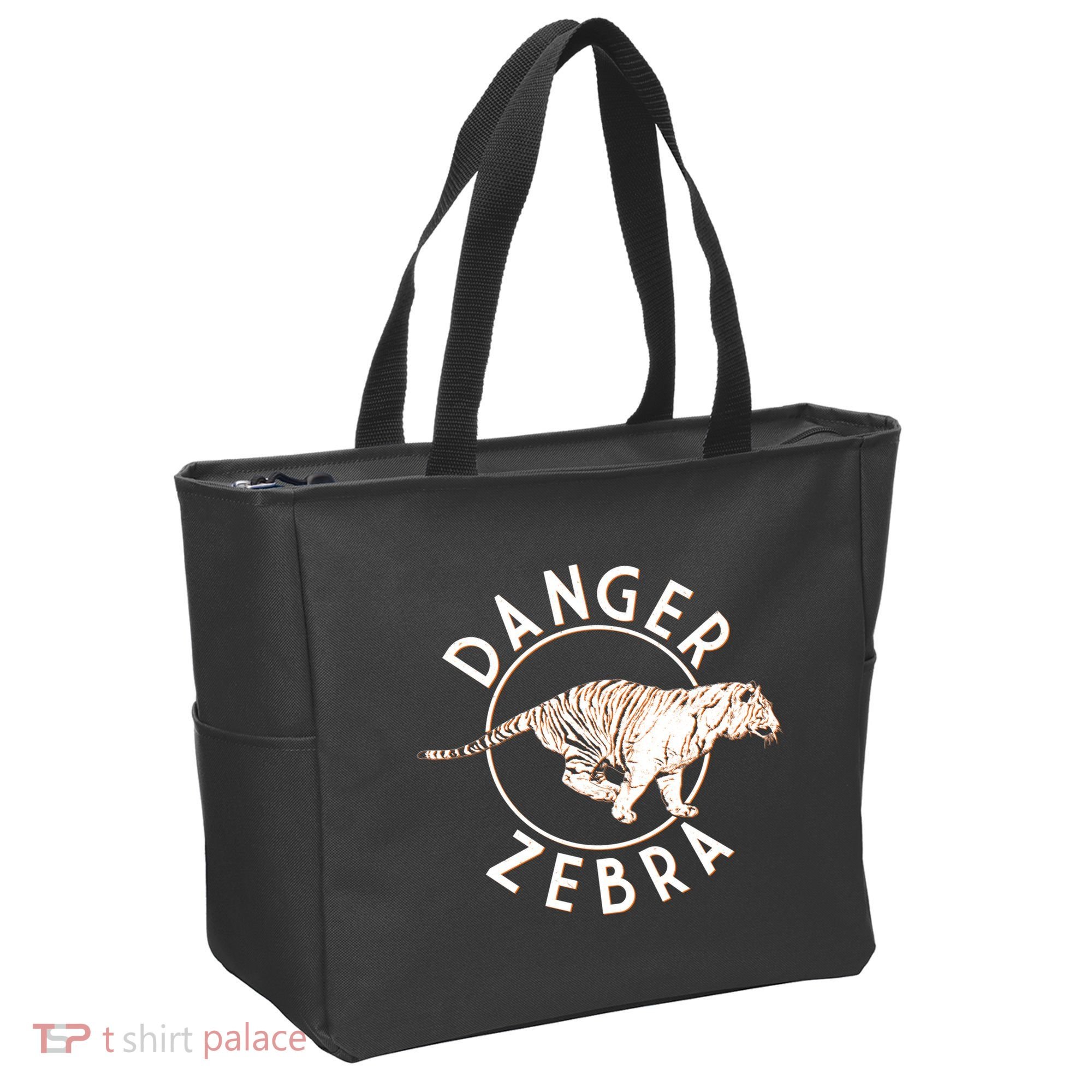 Danger Zebra Tote Bag
