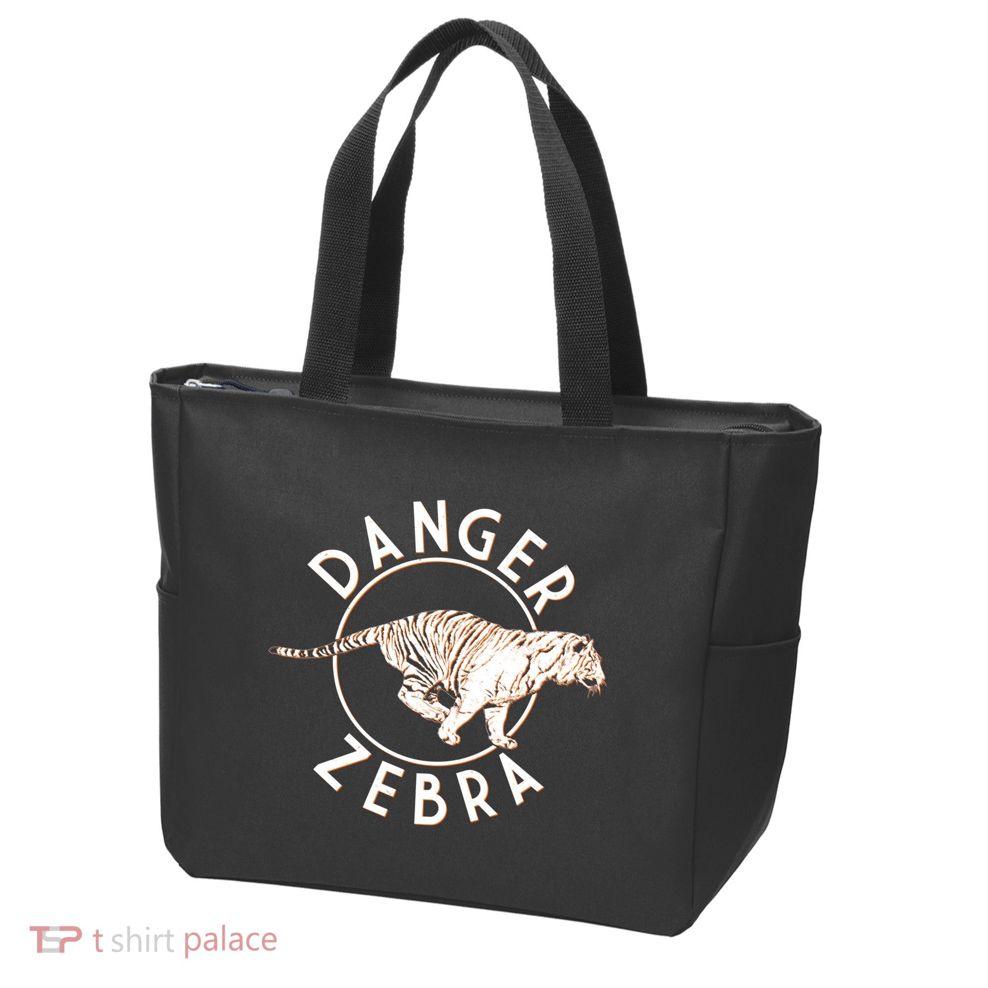 Danger Zebra Tote Bag