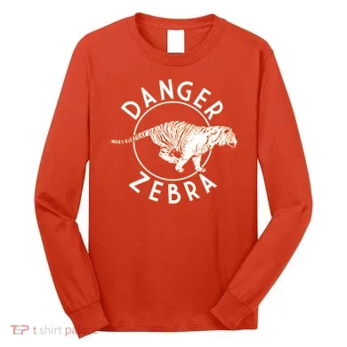 Danger Zebra Long Sleeve Shirt