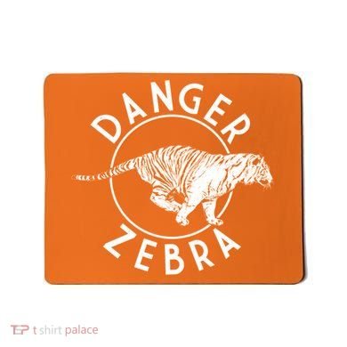 Danger Zebra Mousepad
