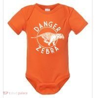 Danger Zebra Baby Bodysuit thumb 0