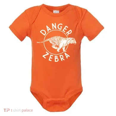 Danger Zebra Baby Bodysuit