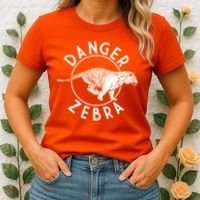 Danger Zebra Women's T-Shirt thumb 2