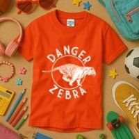 Danger Zebra Kids T-Shirt thumb 3