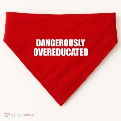 Dangerously Overeducated USA-Made Doggie Bandana