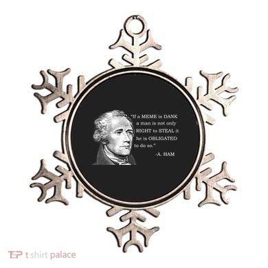 Dank Memes Alexander Hamilton A. Ham Quote Ornament