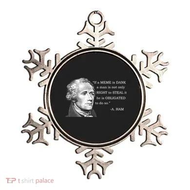 Dank Memes Alexander Hamilton A. Ham Quote Ornament