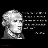 Dank Memes Alexander Hamilton A. Ham Quote Ornament thumb 1